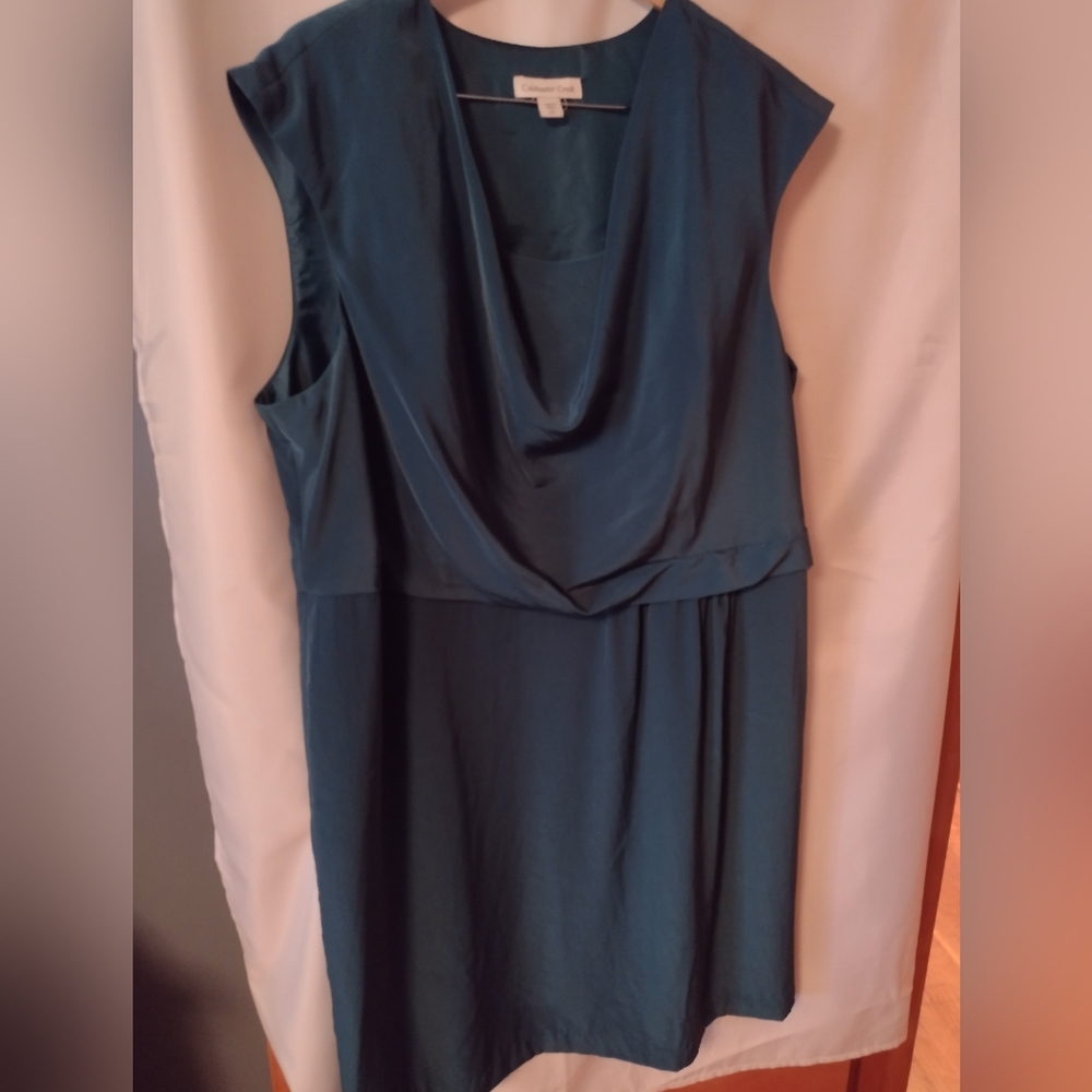 Coldwater Creek teal dress size 22